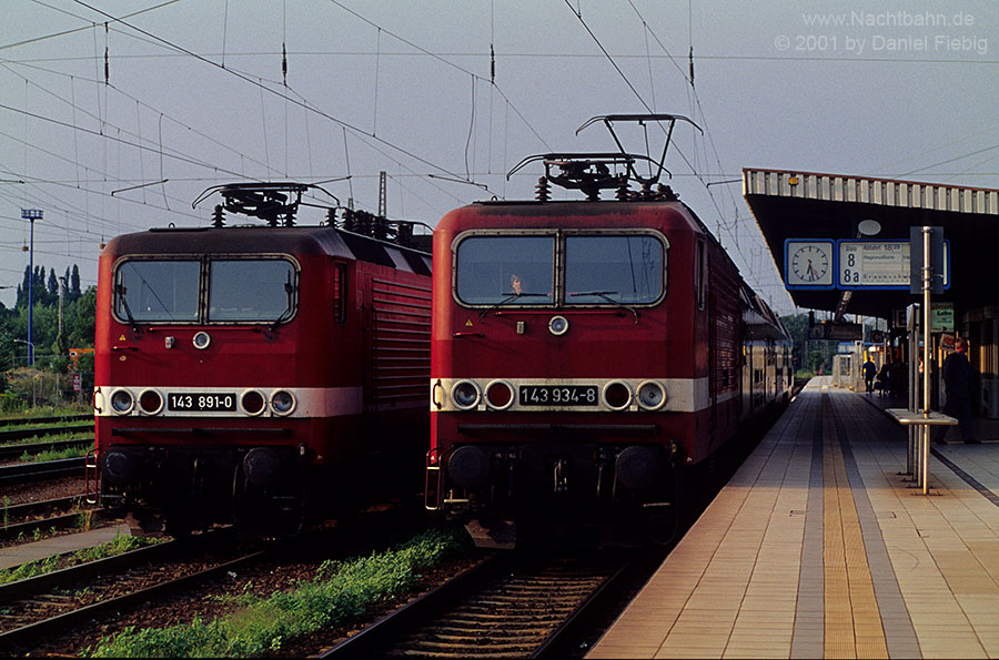 143 891 & 934 in Magdeburg Hbf