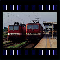 143 891 und 934 am 30.7.2001 143 891 und 934 in Magdeburg Hbf
