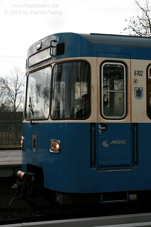 Wagen 102 im U-Bhf. Kieferngarten